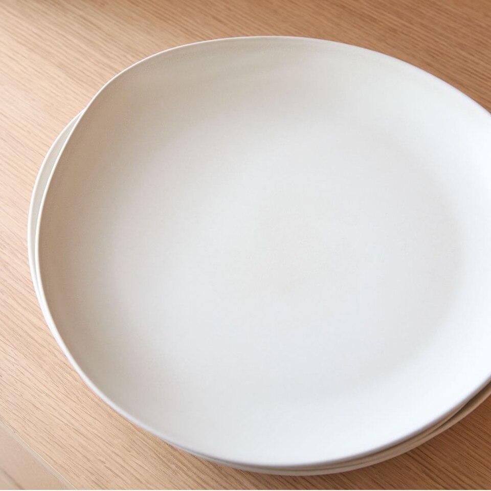 Organic Matte Stoneware Dinner Plates West Elm UK